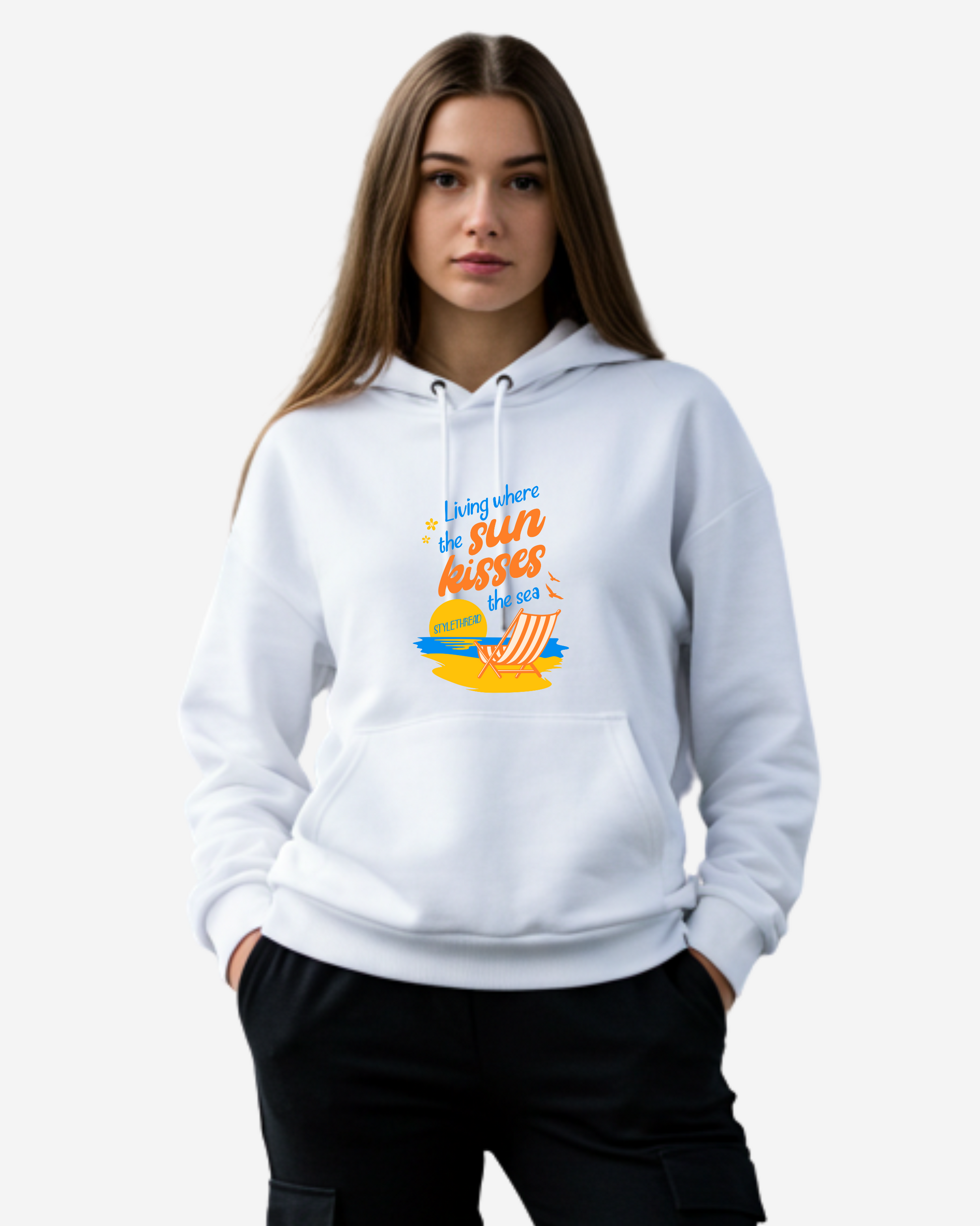 Living Where the Sun Kisses Women's Oversized Hoodie