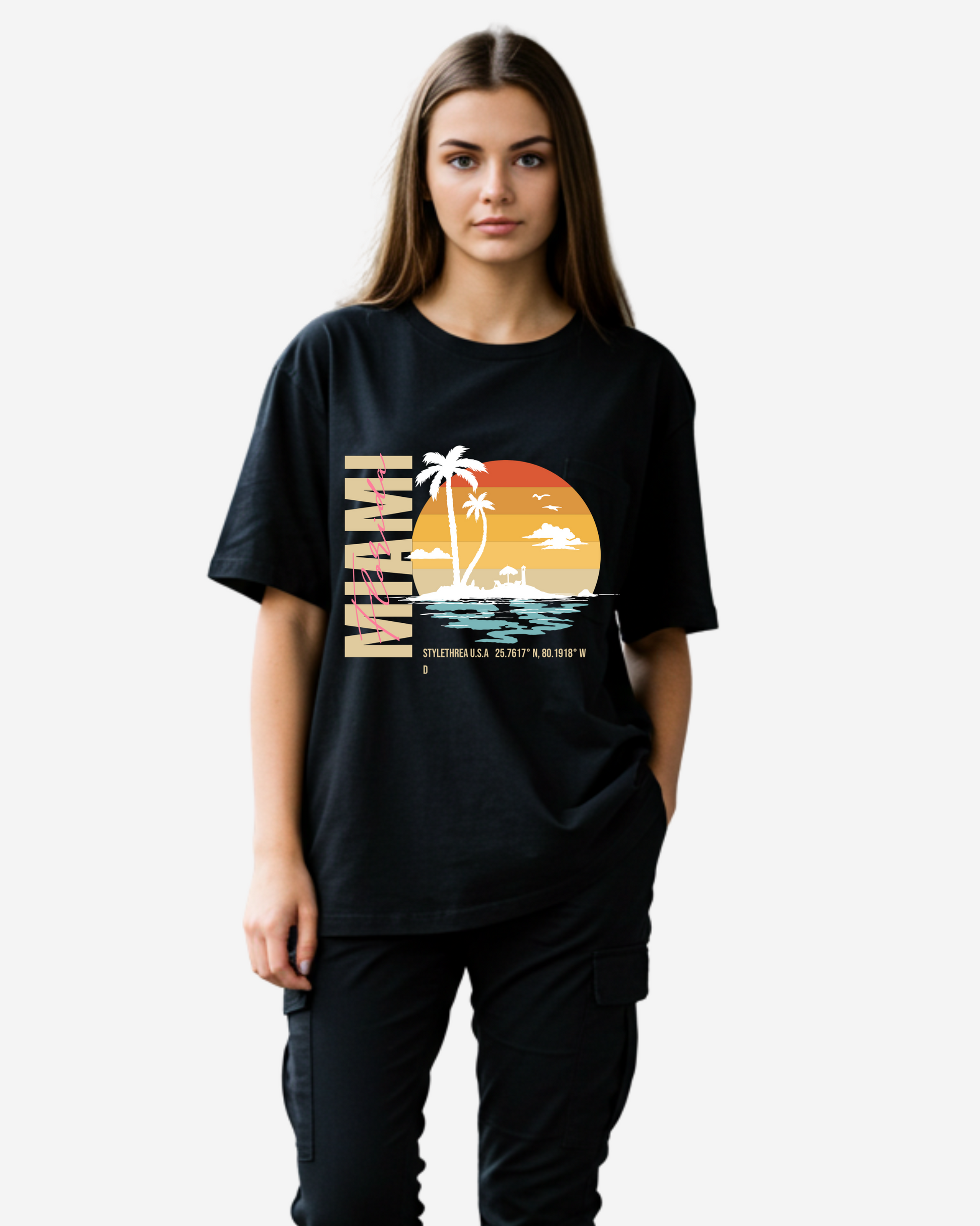 Miami Beach Women's Oversized T-Shirt