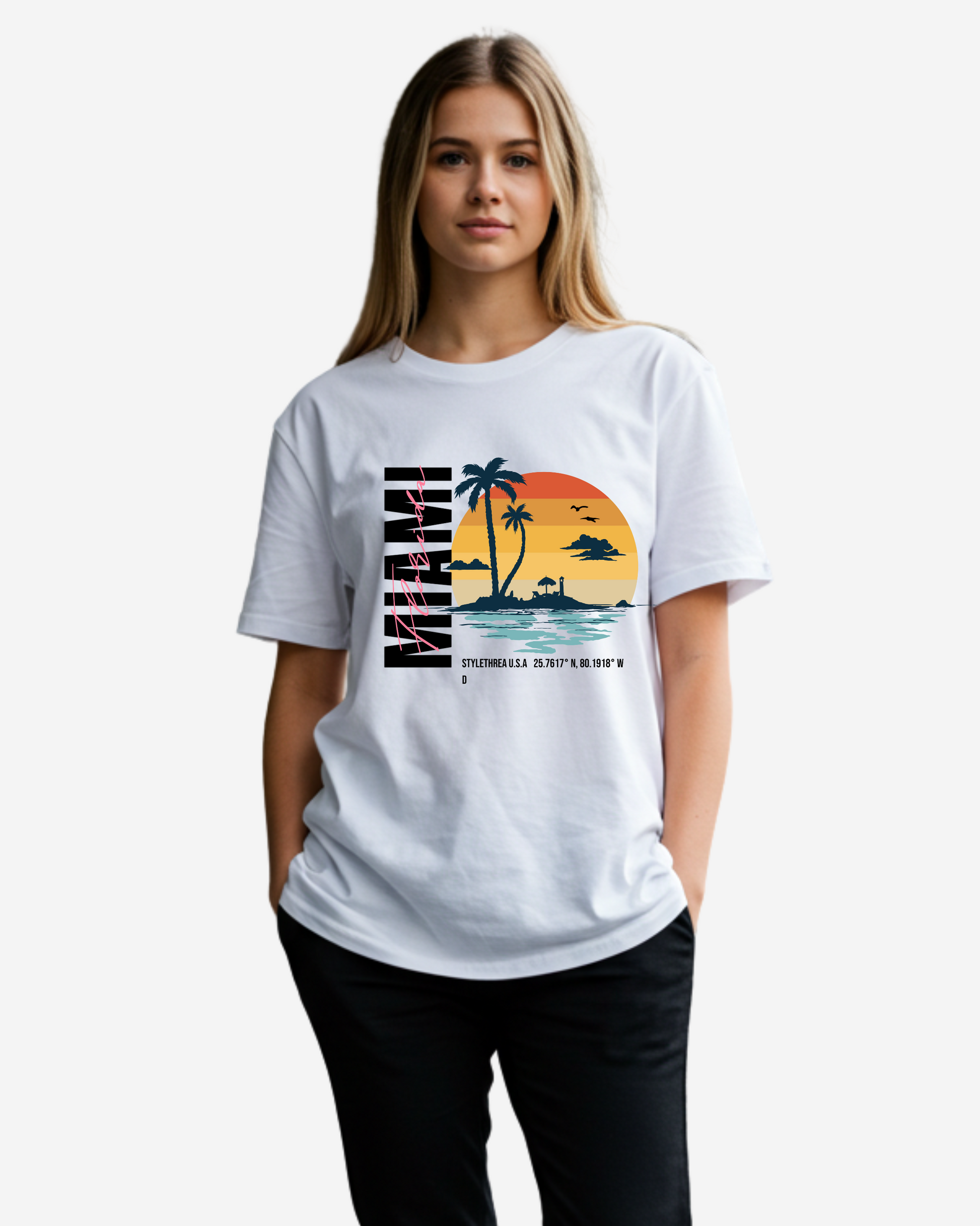 Miami Beach Women's Oversized T-Shirt