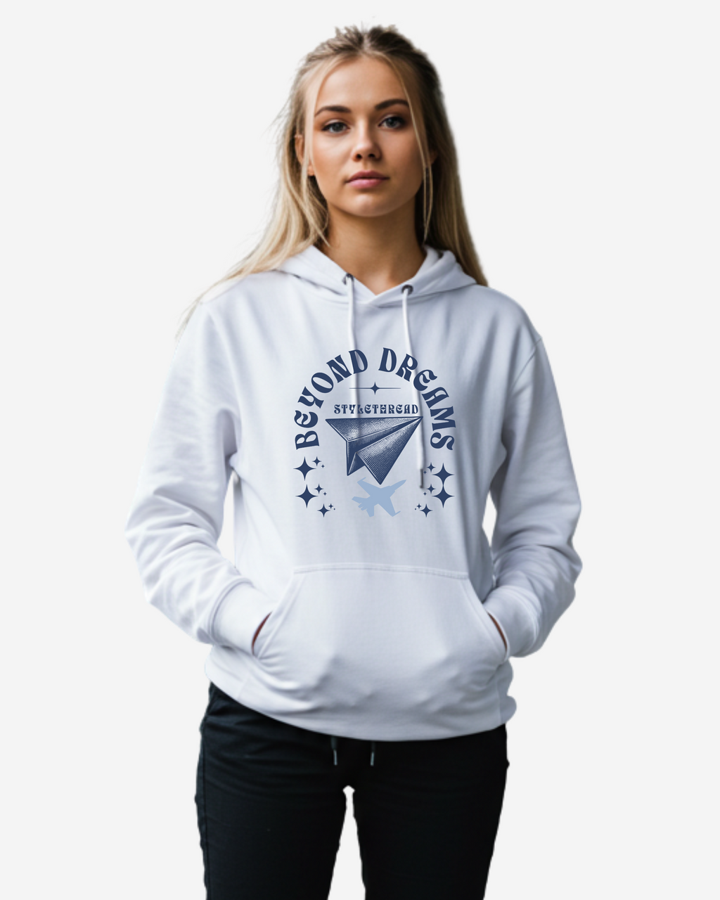 Jet Shadow Paper Plane Women's Oversized Hoodie