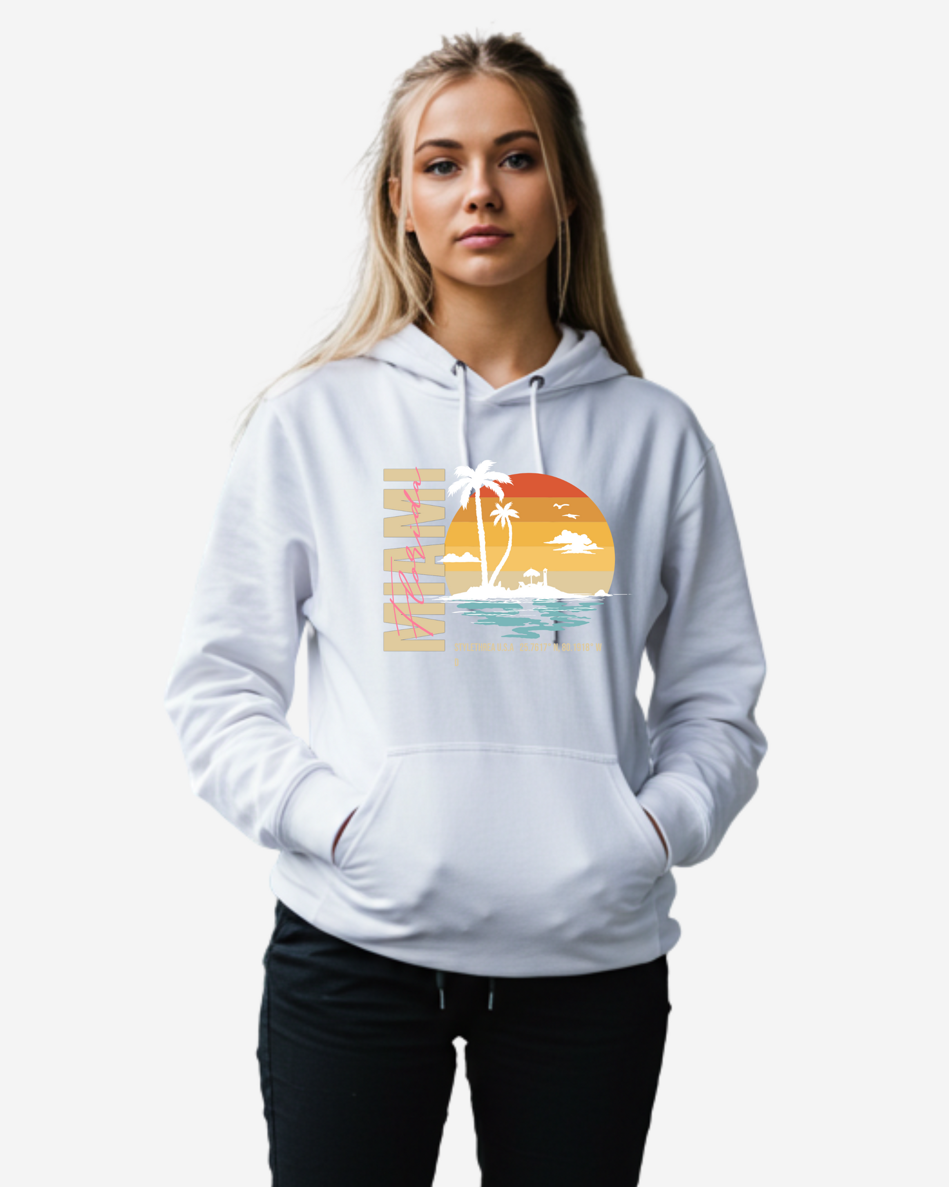 Miami Beach Women's Oversized Hoodie