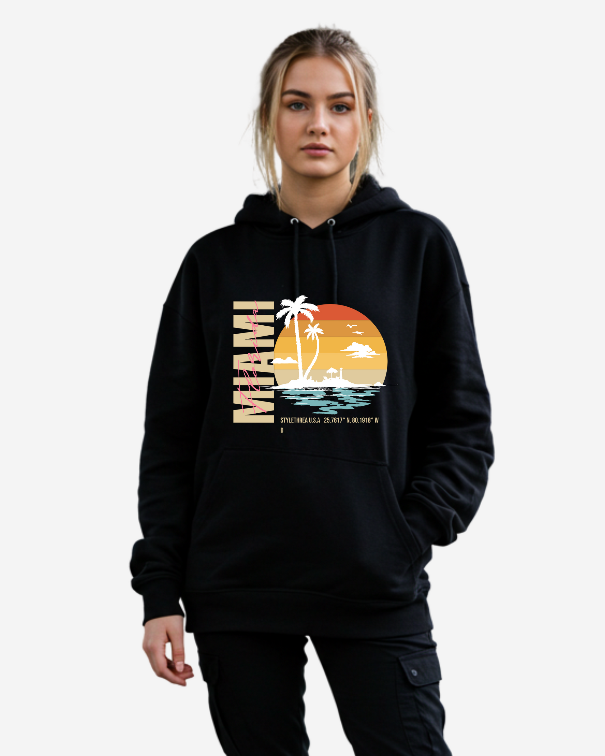 Miami Beach Women's Oversized Hoodie