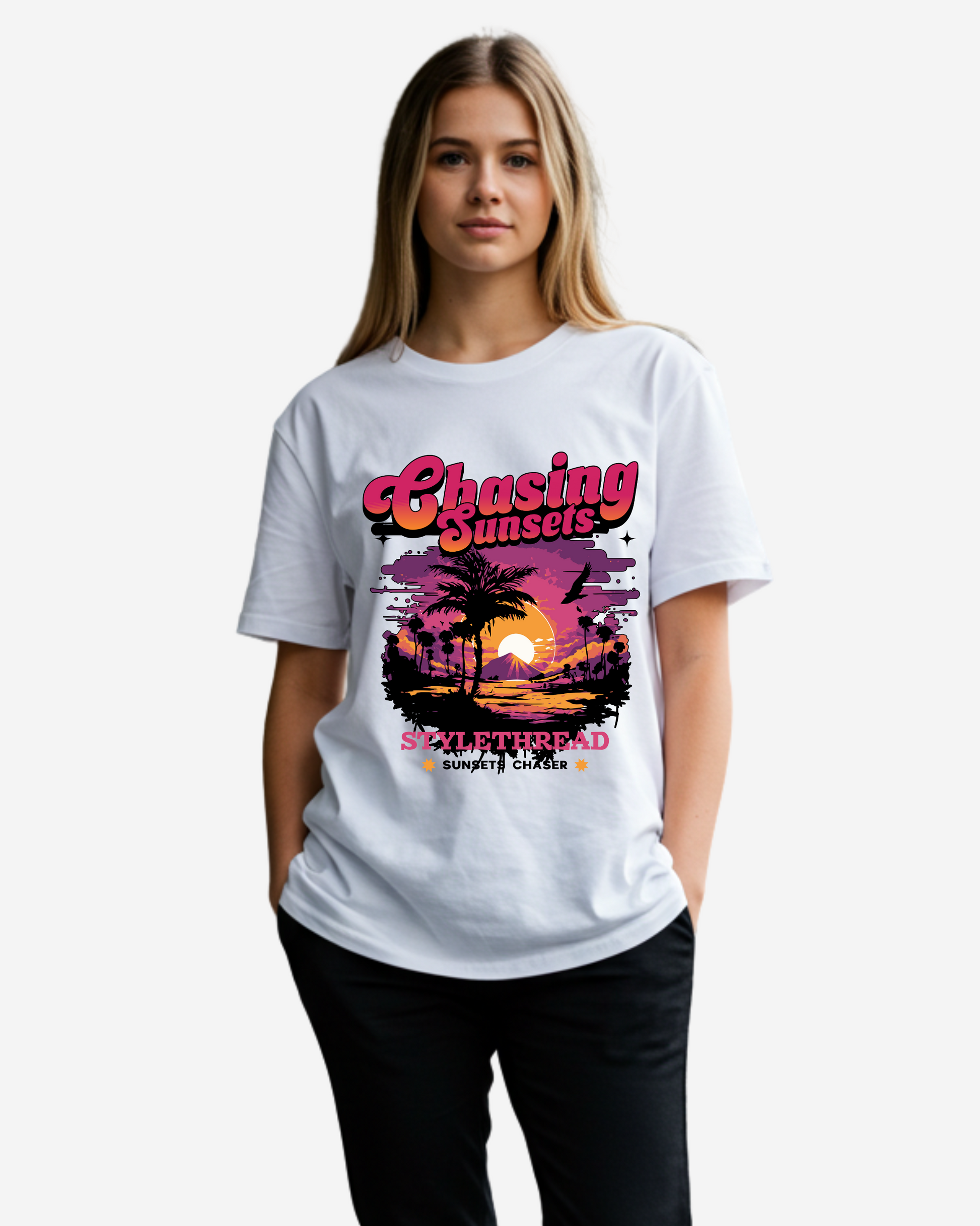 Chasing Sunsets Women's Oversized T-Shirt