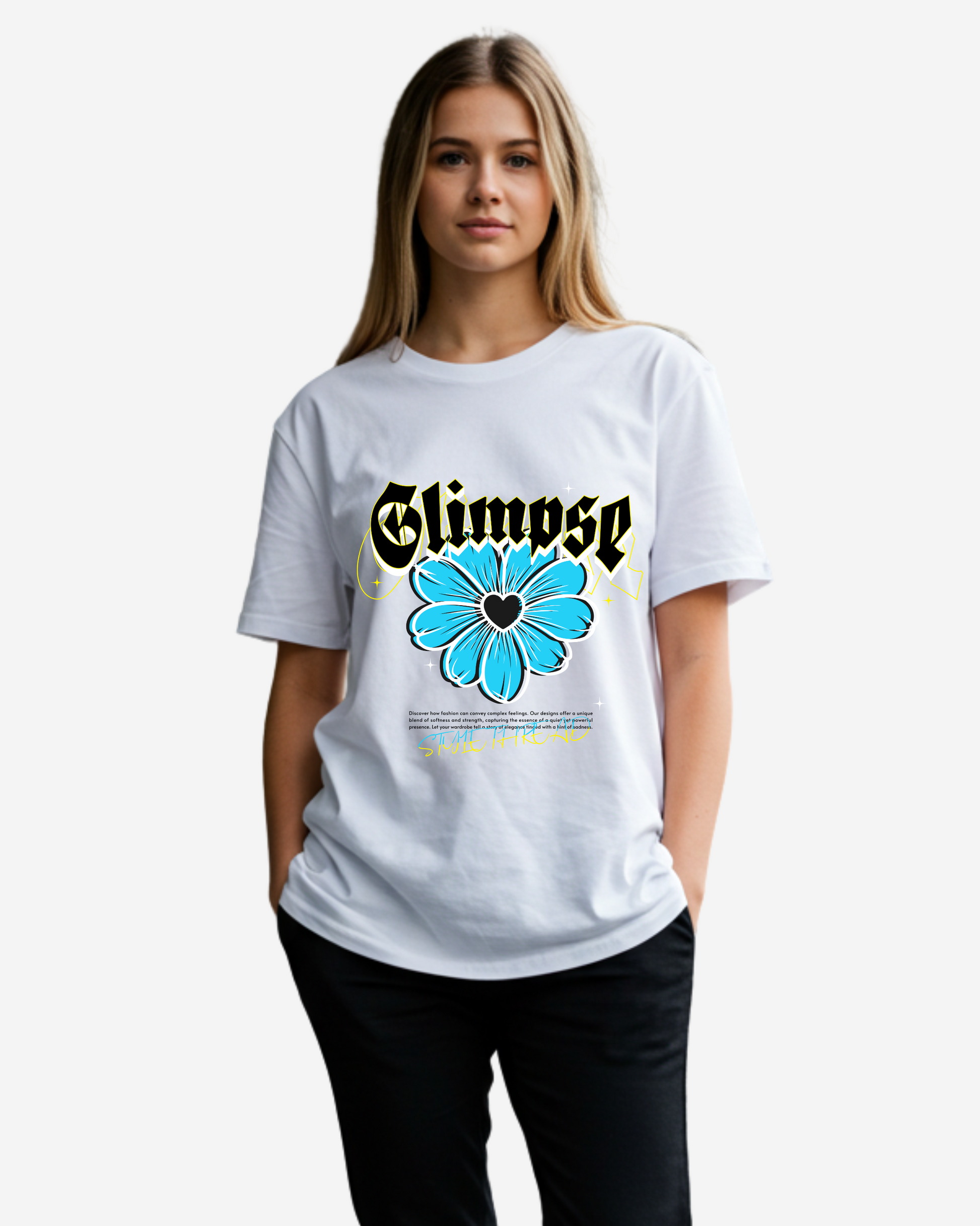 Glimpse Flower Women's Oversized T-Shirt