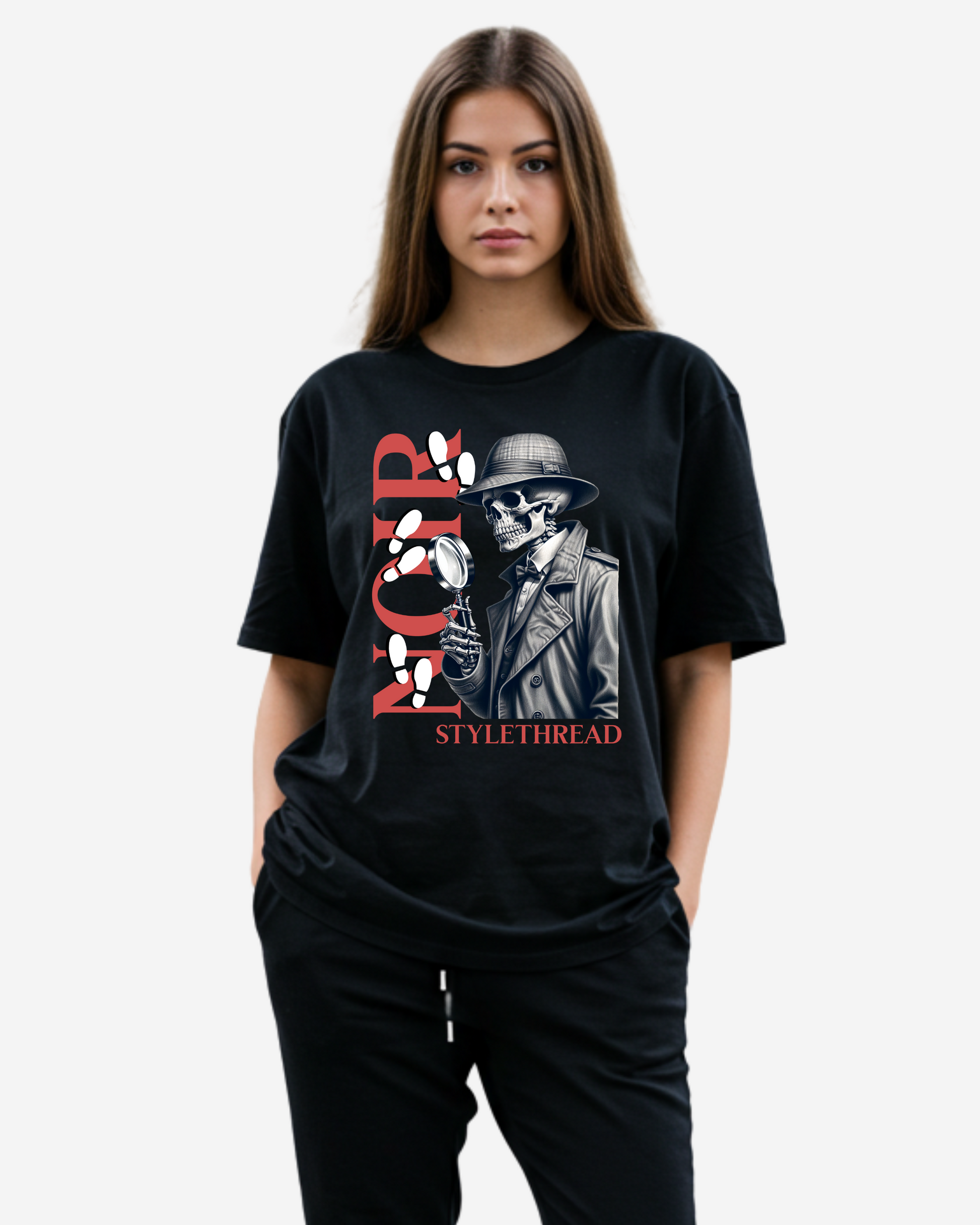 Detective Graphic Women's Oversized T-Shirt