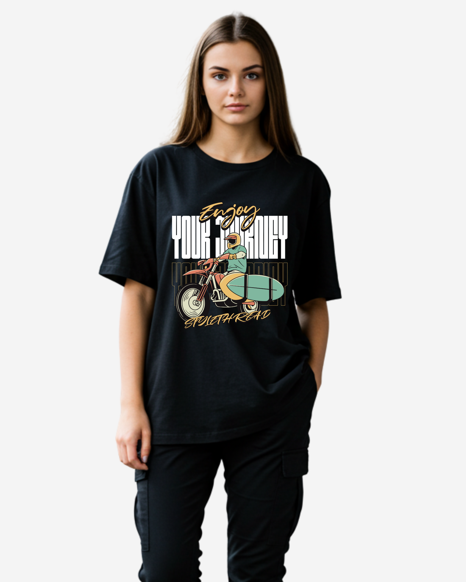 Enjoy Your Journey Women's Oversized T-Shirt