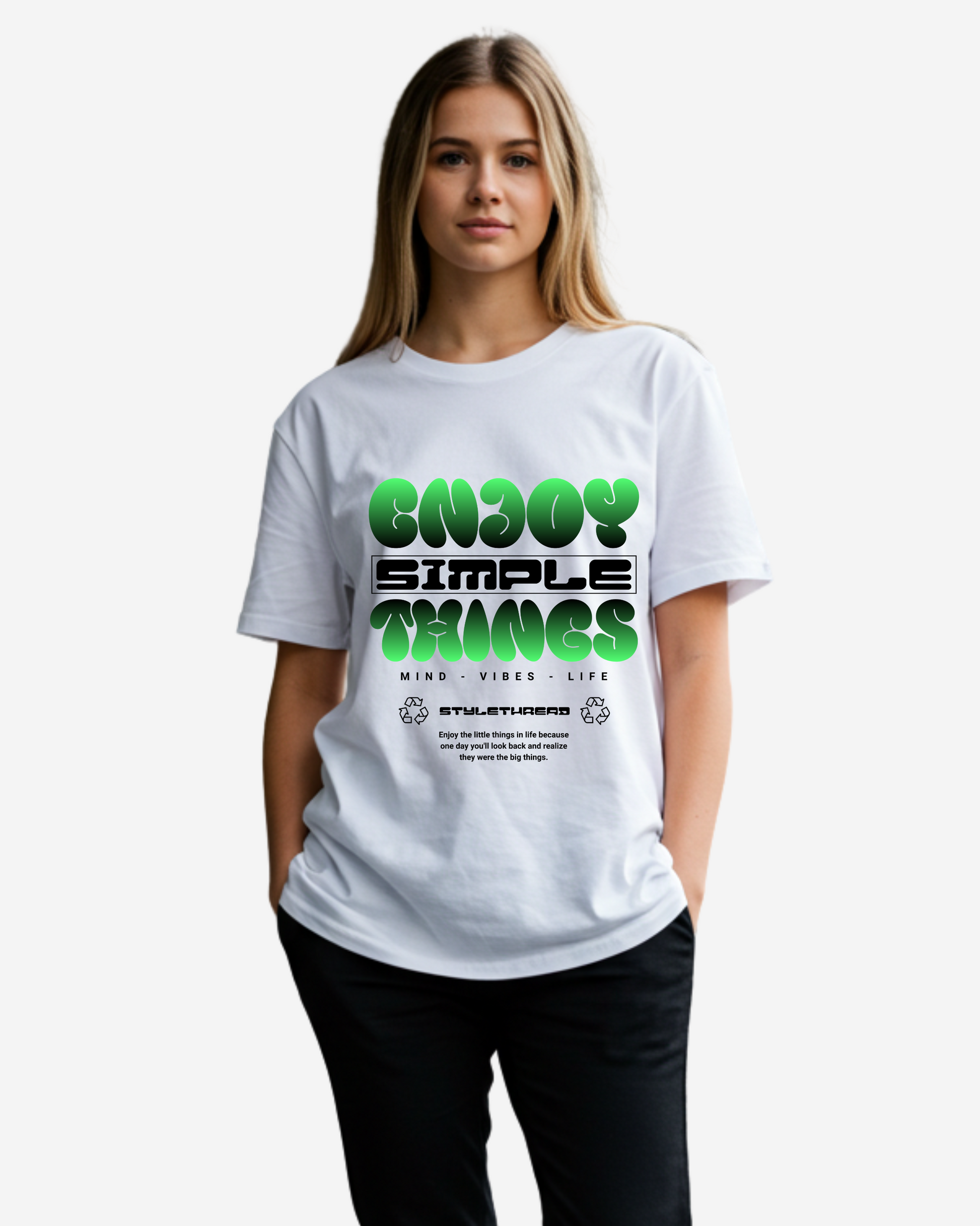 Enjoy Simple Things Women's Oversized T-Shirt