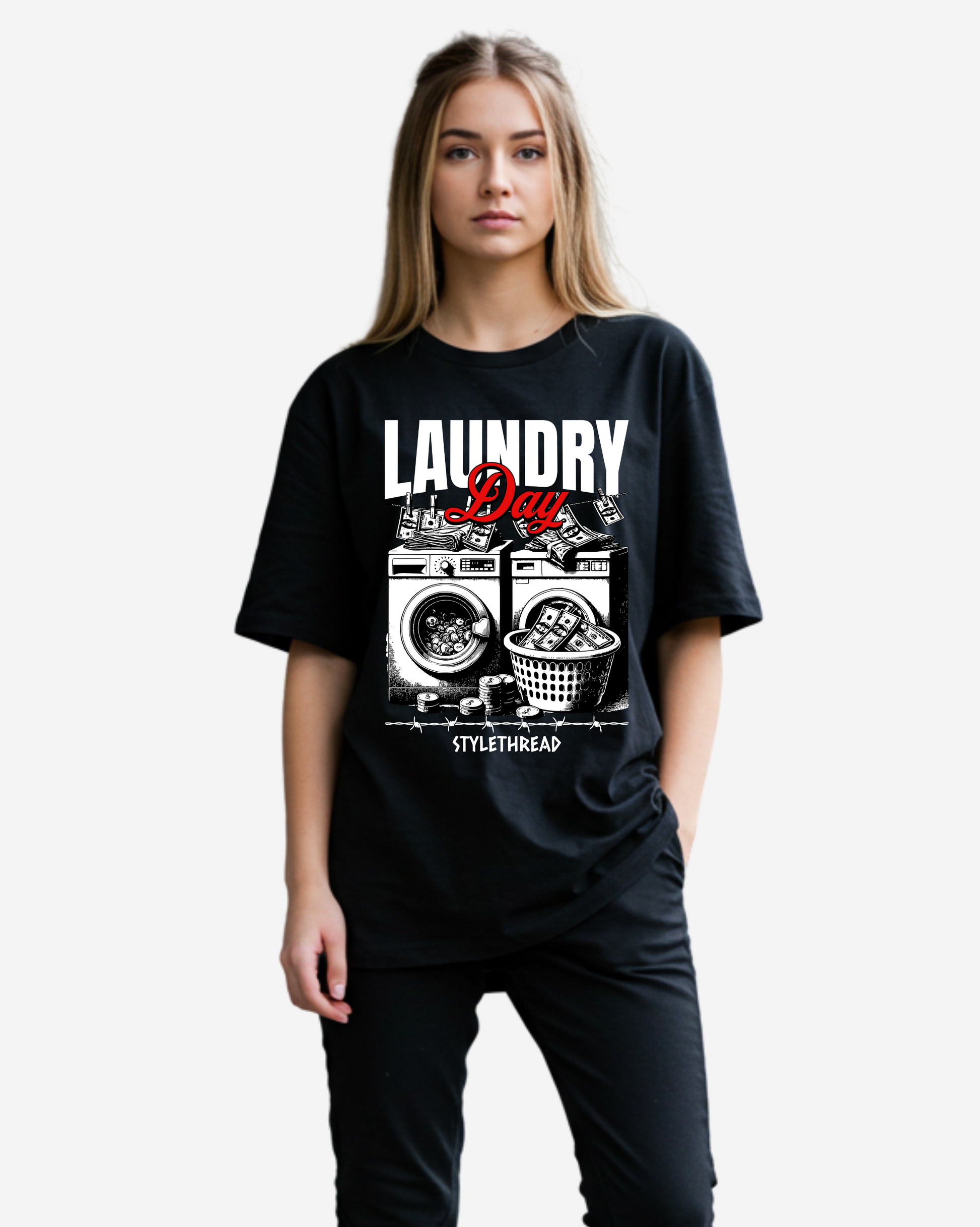 Laundry Day Streetwear Women's Oversized T-Shirt