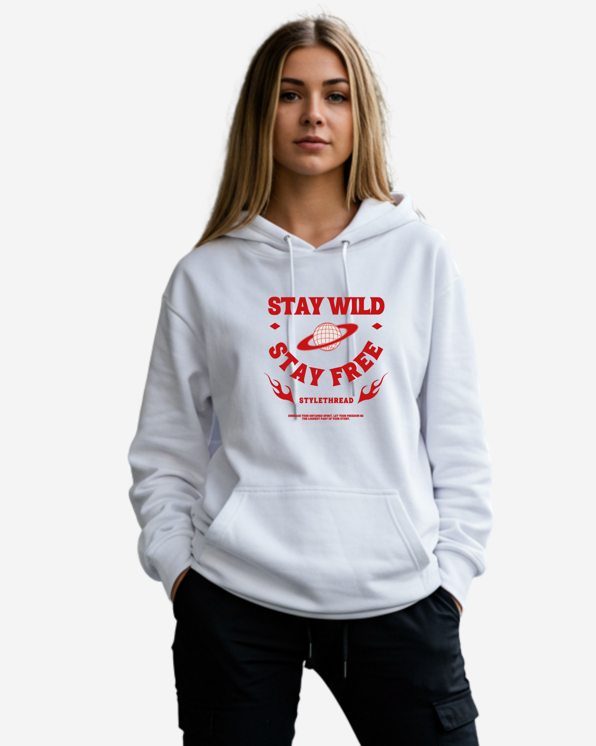 Stay Wild Stay Free Women's Oversized Hoodie