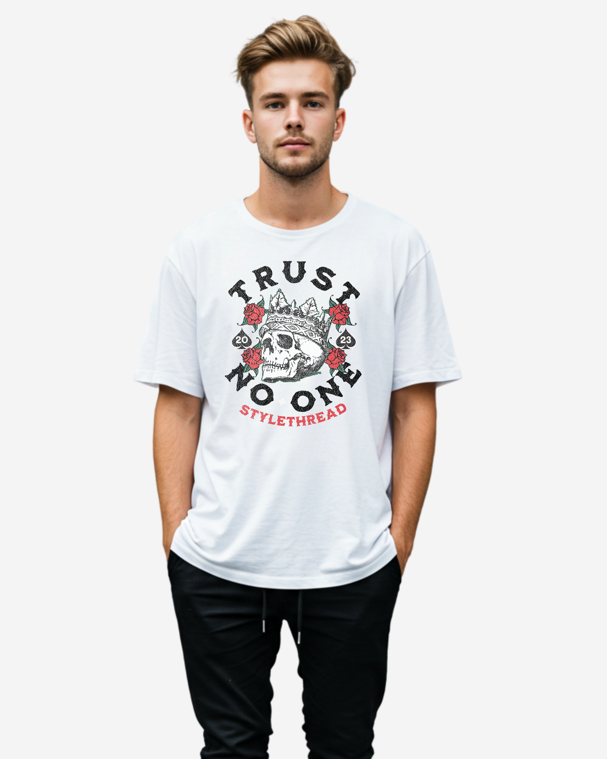 Trust No One Men's Oversized T-Shirt