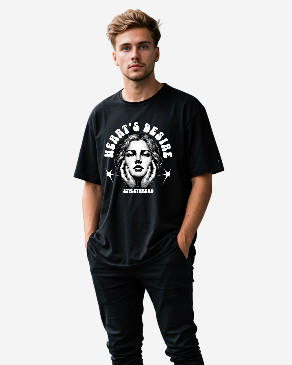 Women Want to Be Loved Men's Oversized T-Shirt