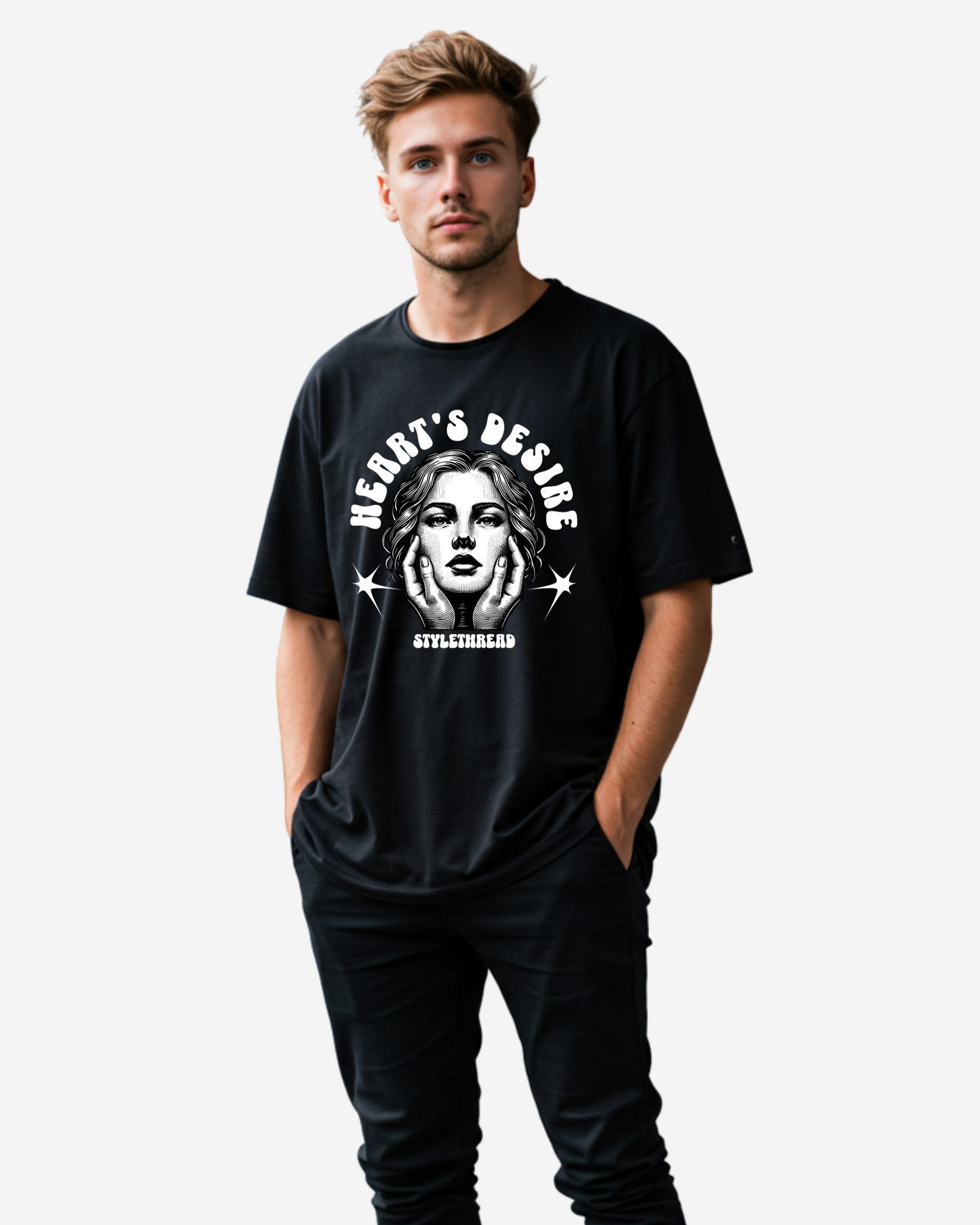 Women Want to Be Loved Men's Oversized T-Shirt