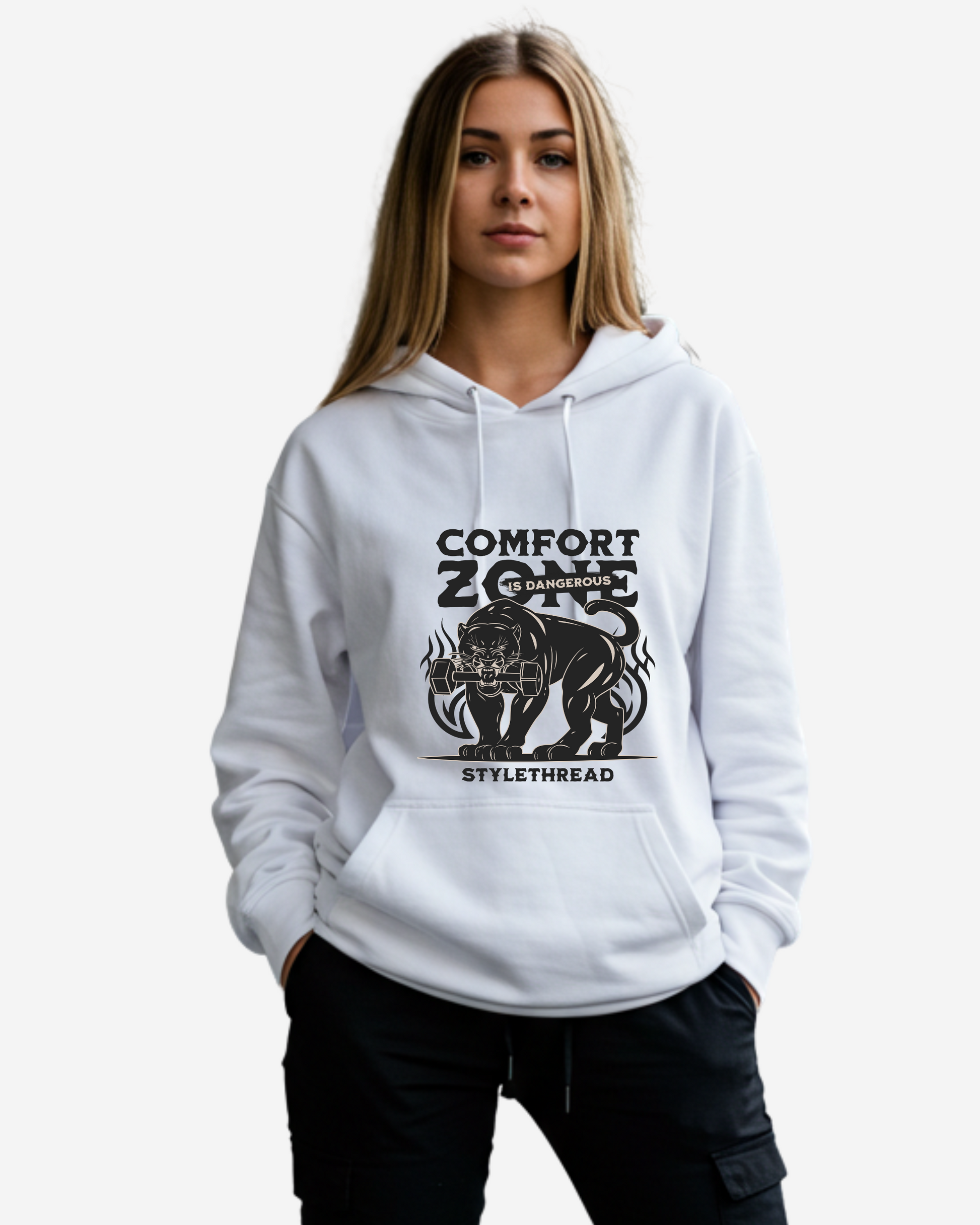 Comfort Zone Is Dangerous Women's Oversized Hoodie