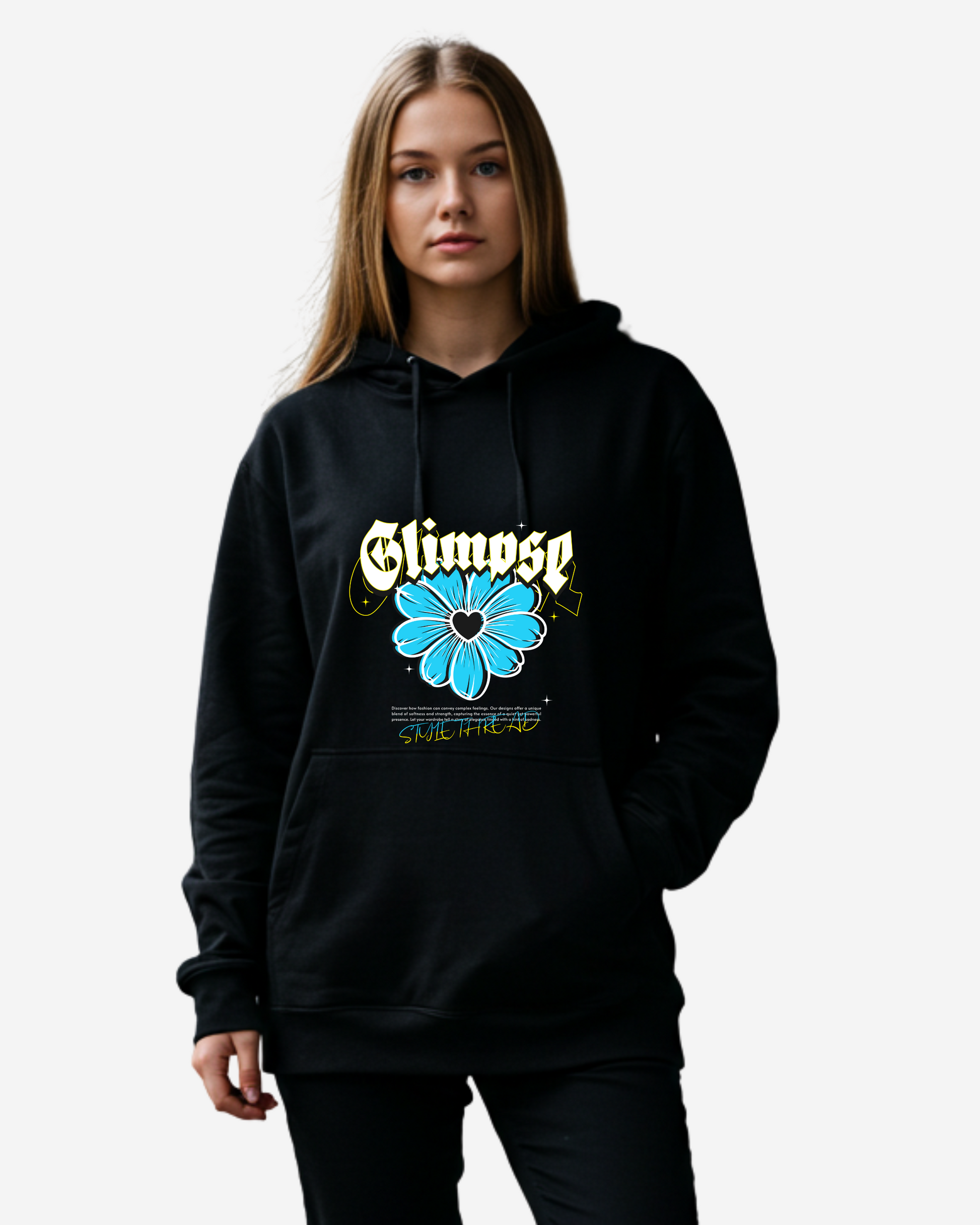 Glimpse Flower Women's Oversized Hoodie