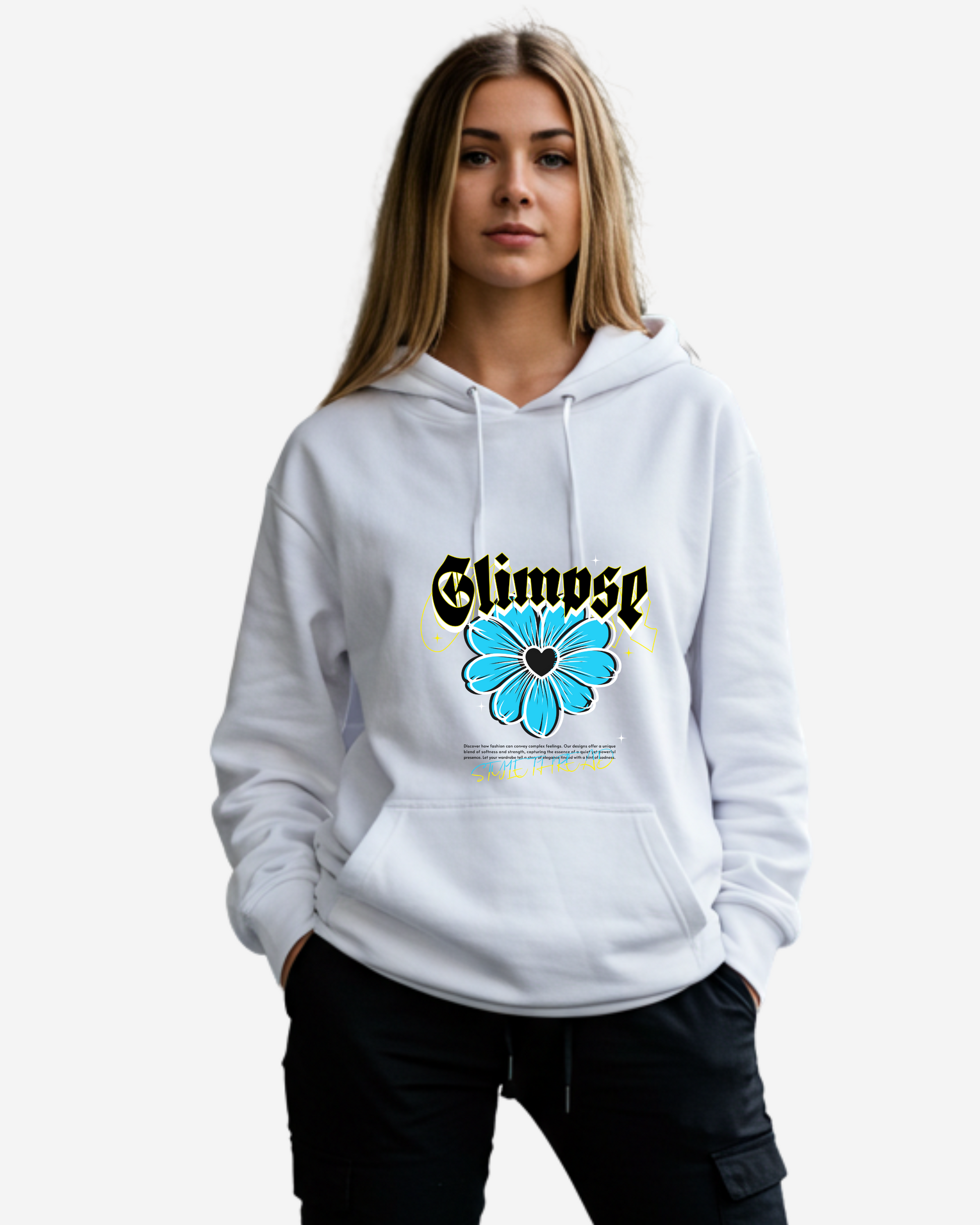 Glimpse Flower Women's Oversized Hoodie