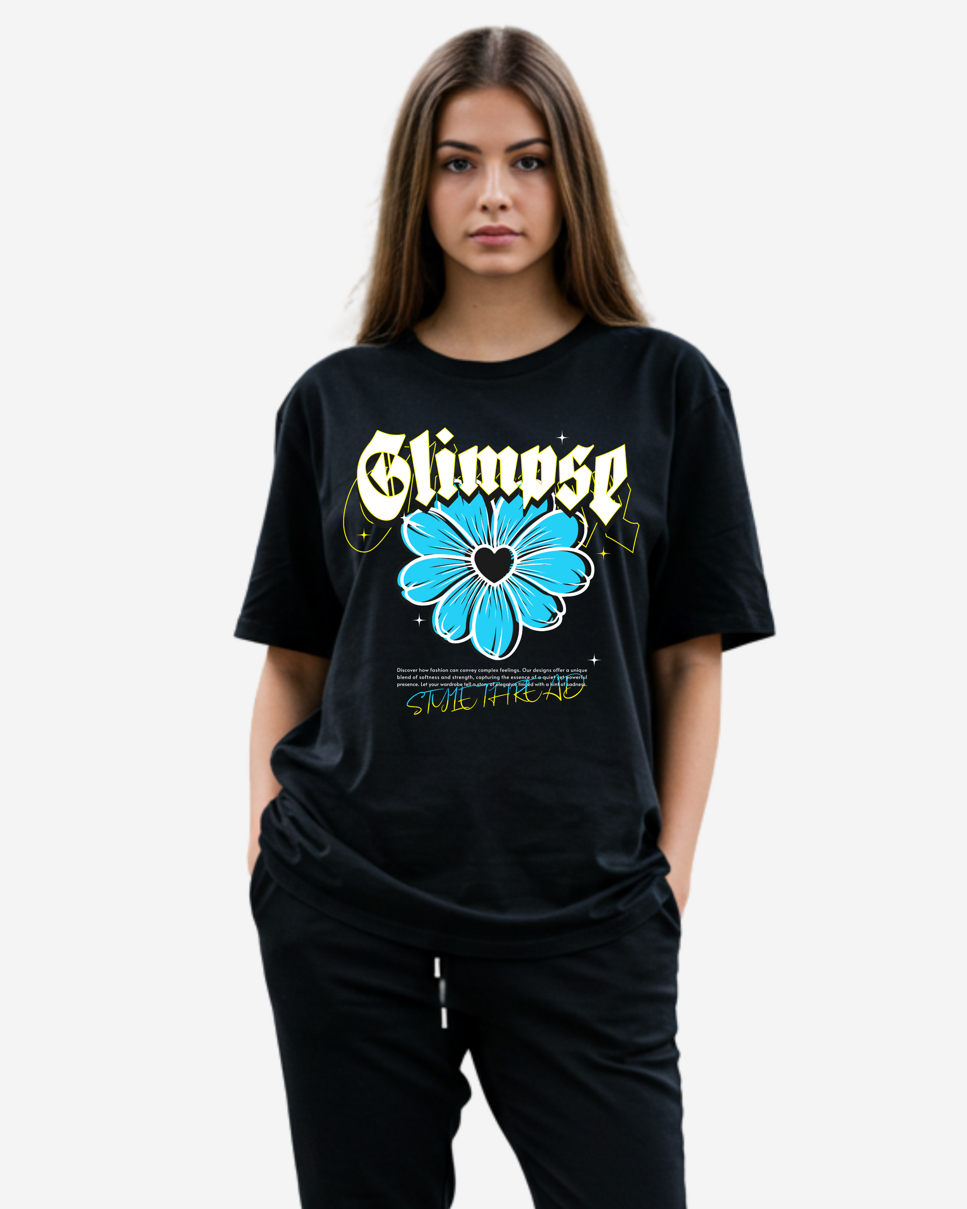 Glimpse Flower Women's Oversized T-Shirt