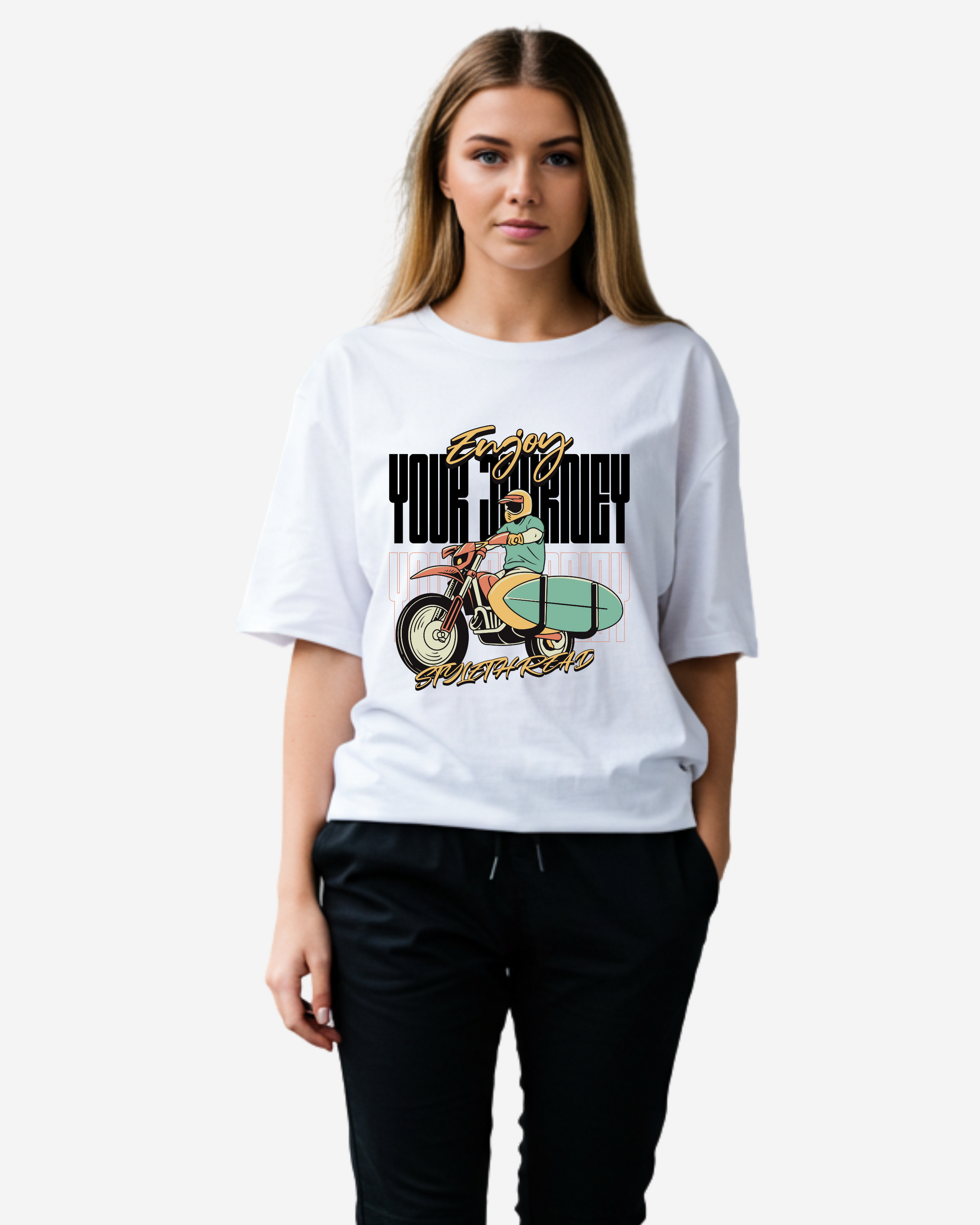 Enjoy Your Journey Women's Oversized T-Shirt